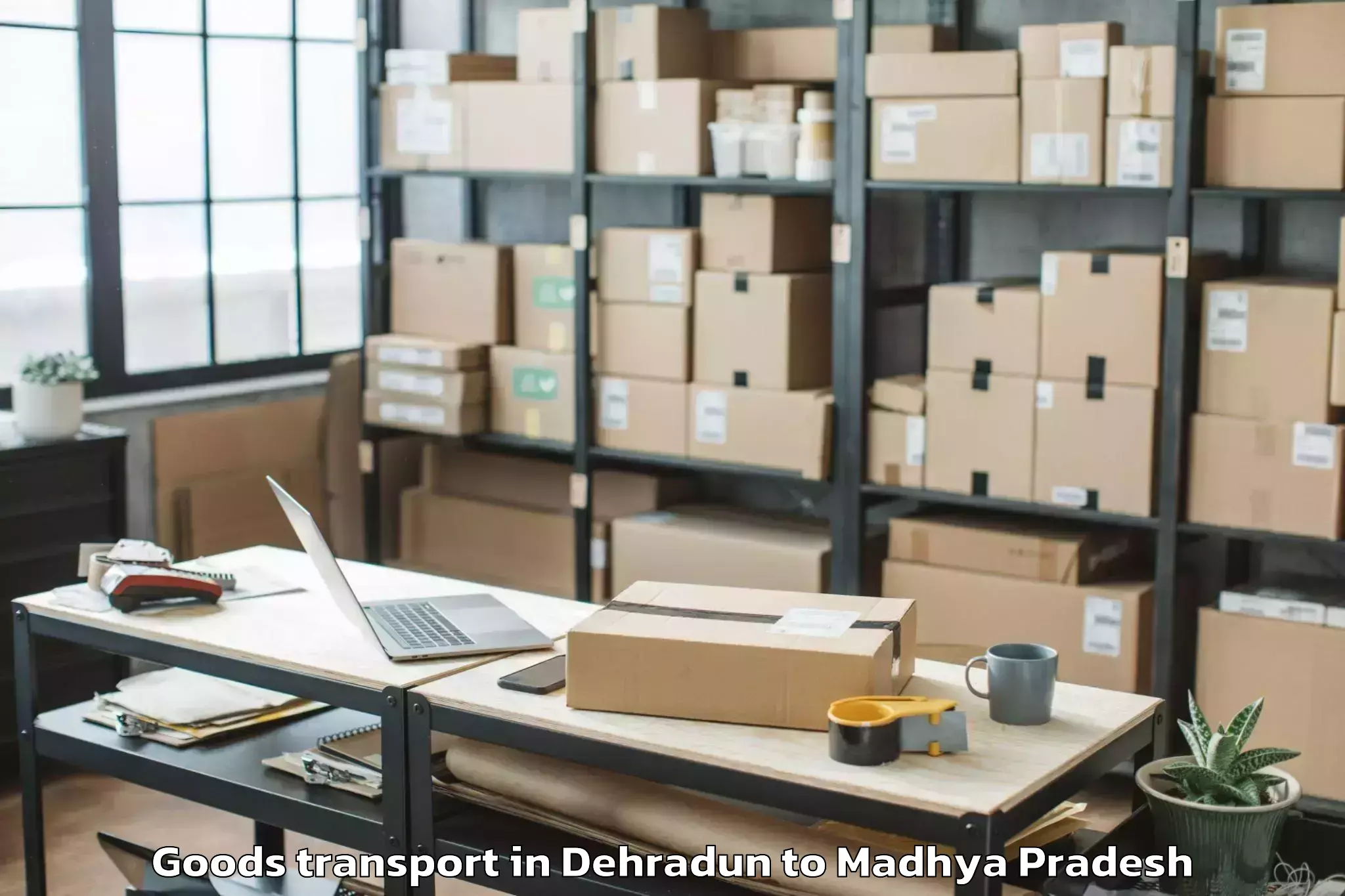 Dehradun to Malwanchal University Indore Goods Transport Booking